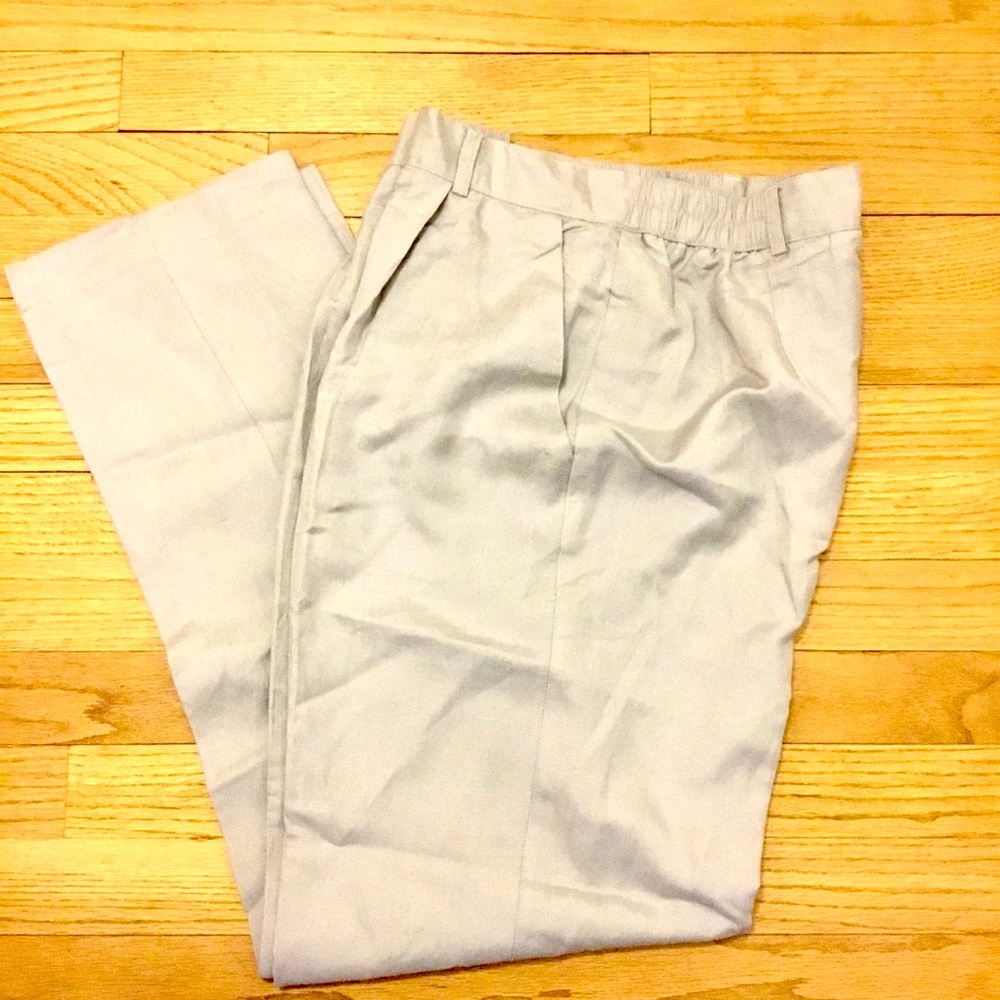 Adolfo Studio Linen Pleated front pants size 8